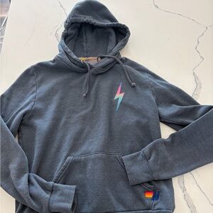 Women’s Aviator Nation Hoodie with Lightning Bolt Design